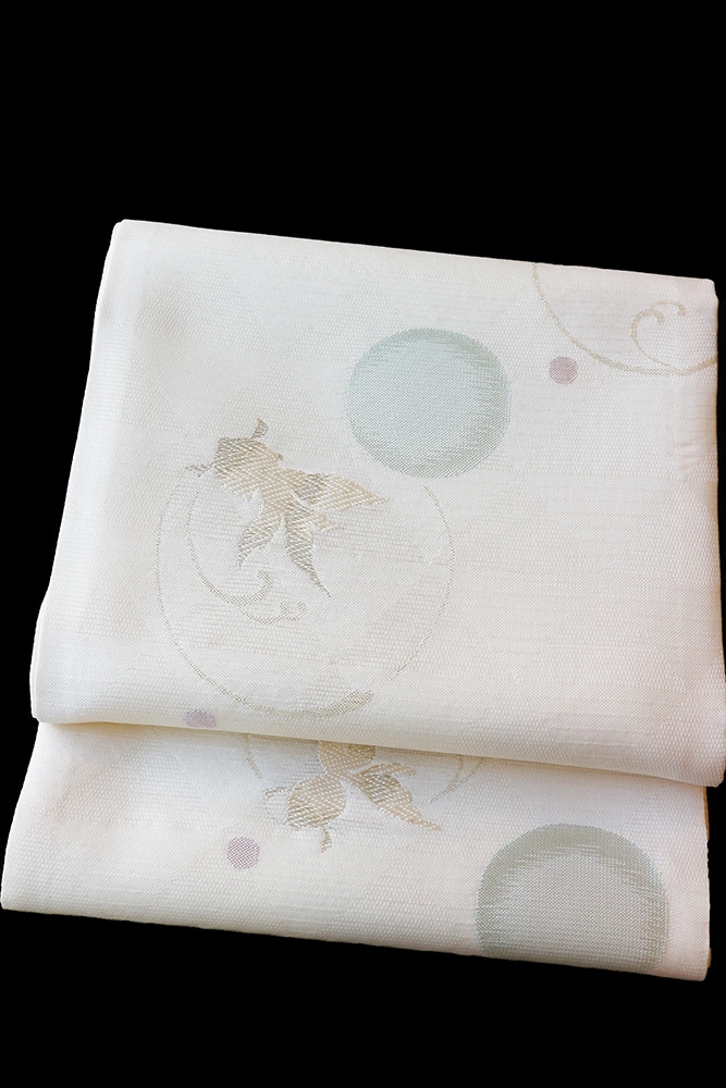 西陣織大光謹製 夏物袋帯「金魚」 | 販売着物商品,夏帯,夏袋帯