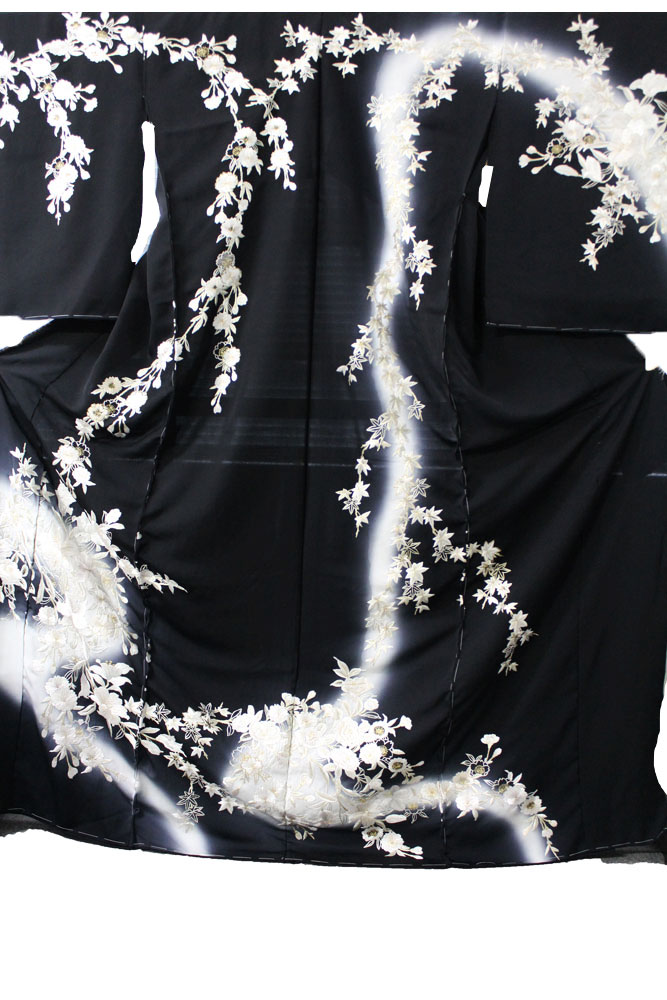 最高級丹後ちりめん訪問着「四季の花刺繍」 | 販売着物商品,訪問着