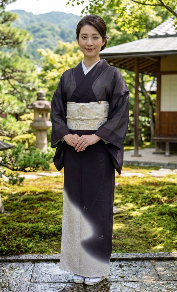 今週末まで！絞り　正絹　着物　訪問着 訪問着 着物 正絹 桐屋 翠山工房 徳永正峰 十日町 濃紺藍 辻が花 絞り