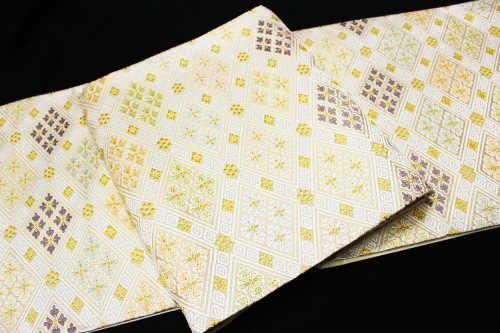 西陣織河合美術織物謹製袋帯「菱に花菱」 | すべての商品 | きもの