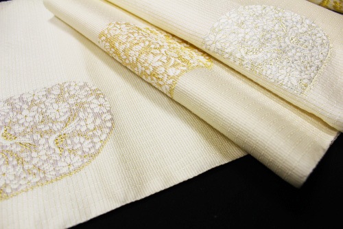 西陣織橋本テル織物謹製九寸名古屋帯「上品小花」 | 販売着物商品