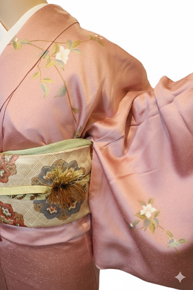 正絹訪問着レンタルフルセット「箔 枝花」 | すべての商品 | きもの