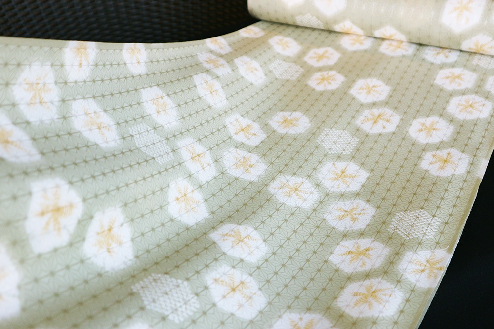 最高級正絹おしゃれ長襦袢「麻の葉に亀甲」 | 販売着物商品,長襦袢