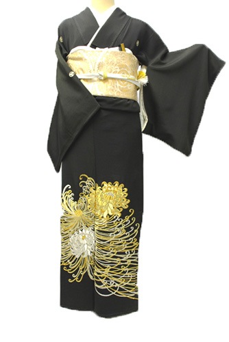 正絹黒留袖レンタルフルセット「刺繍 乱菊」 | すべての商品 | きもの