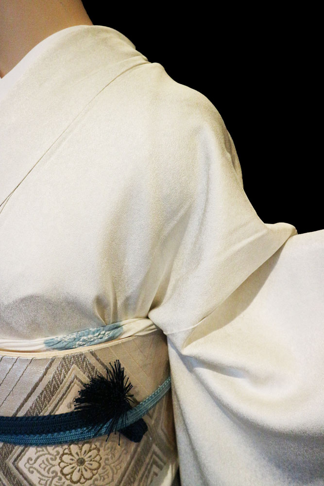 正絹訪問着 レンタルフルセット「たたき染めに蘇州刺繍 鼓