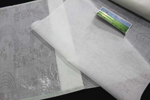 【和遊館】NJC013　夏物！トスコ麻混夏長襦袢　流水に萩