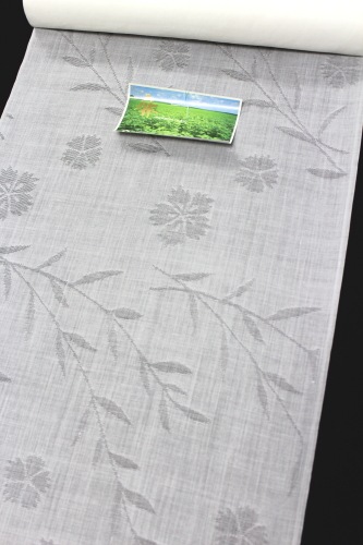 トスコ麻混夏物長襦袢「撫子に枝花」 | 販売着物商品,長襦袢,夏用