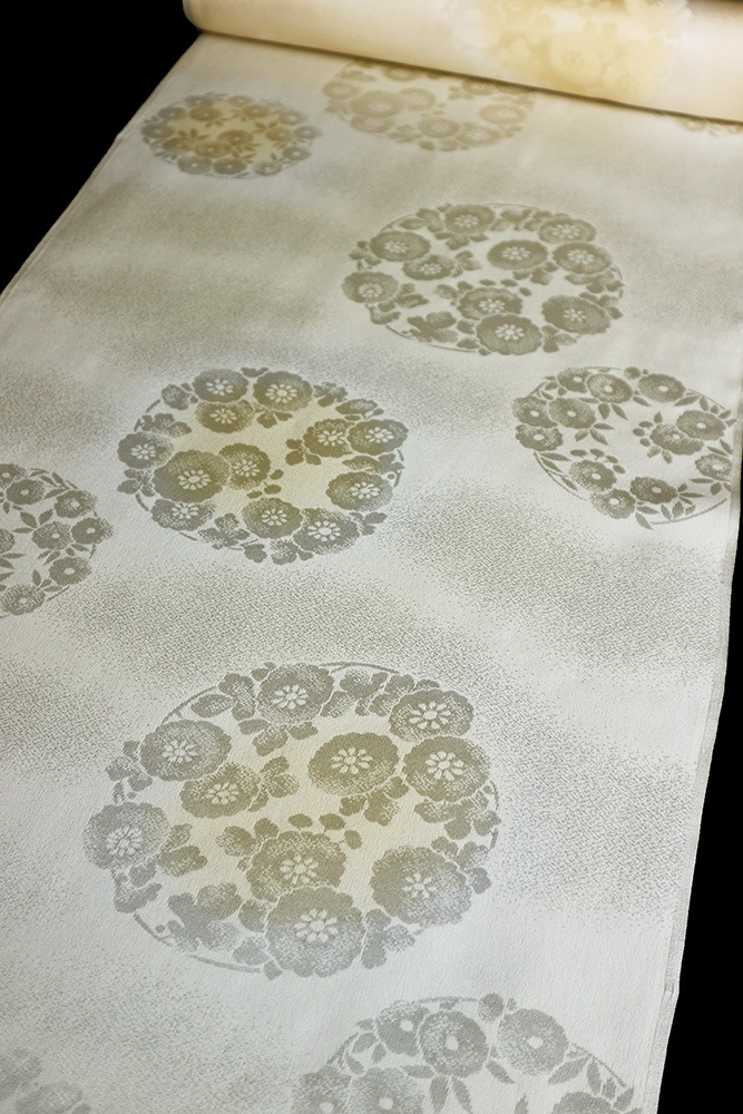 長襦袢 反物 ぼかし 丹後ちりめん 正絹 新古品】 長襦袢 反物 正絹