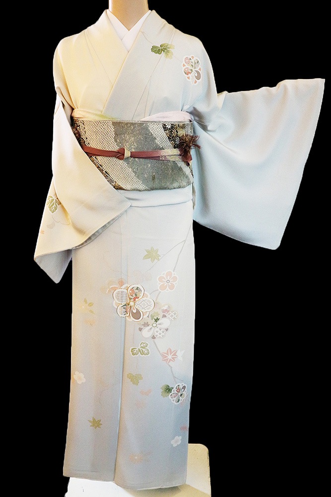 正絹訪問着 レンタルフルセット「染分けぼかしに四季の花」 | レンタル