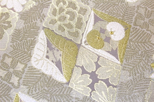 最高級西陣織弥栄織物謹製袋帯「銀麗 菱華紋」 | 販売着物商品,袋帯