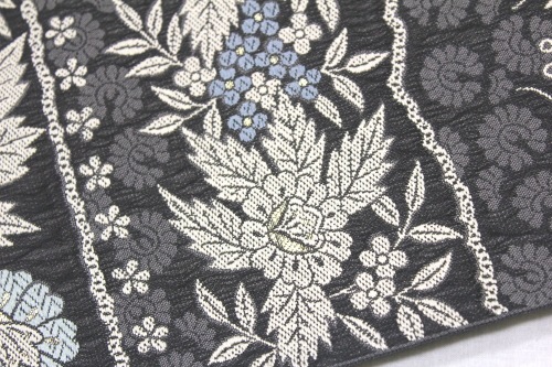 西陣織弥栄織物謹製 九寸名古屋帯「横段唐花」 | 販売着物商品,名古屋