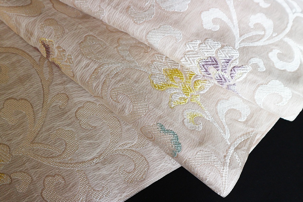 西陣織弥栄織物謹製 九寸名古屋帯「唐花」 | 販売着物商品,名古屋帯,九