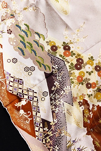 最高級丹後ちりめん訪問着「鹿の雲に四季の花」 | 販売着物商品,訪問着