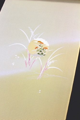 【千切屋謹製】高級正絹手描友禅 絽付下 草花文様 反物 五泉駒絽 新品 未仕立品 千切屋謹製】高級正絹手描友禅 絽付下 草花文様 反物 五泉駒絽