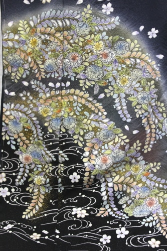 反物　高級長襦袢正絹　辻が花 k-wasou_1580644-w