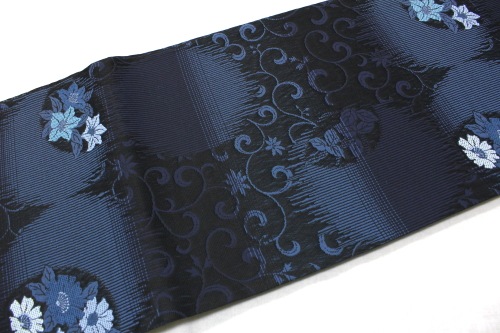 西陣織廣部商事謹製袋帯「リバーシブル 横段に唐草華紋」 | 販売着物