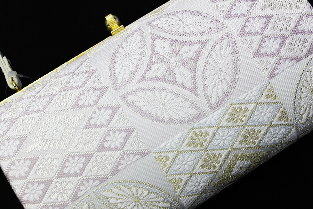 白梅　草履き　バッグ 草履バッグセット 草履 バッグ 白梅 ゴールド レッド パープル