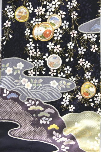 訪問着　最高級　京友禅 最高級京友禅訪問着 「雲取りに丸華紋」 | 販売着物商品,訪問着,友禅