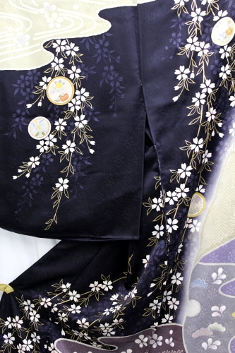 訪問着　最高級　京友禅 最高級京友禅訪問着 「雲取りに丸華紋」 | 販売着物商品,訪問着,友禅