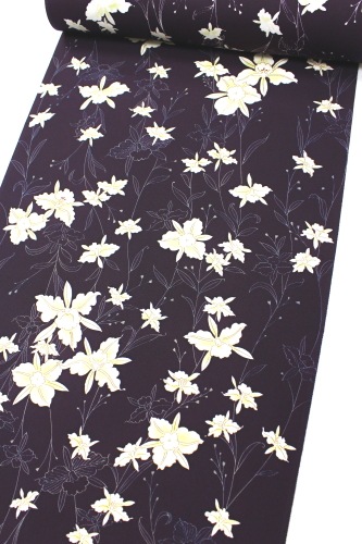 最高級丹後ちりめん着尺「岡本澄生作 花総柄」 | 販売着物商品,和装