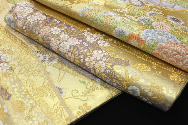 京洛苑たはら謹製 西陣織袋帯「四季の花々」 | 販売着物商品