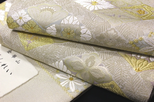 最高級西陣織弥栄織物謹製袋帯「銀麗 菱華紋」 | 販売着物商品,袋帯