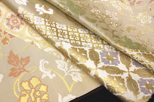 箔屋清兵衛謹製 九寸名古屋帯「斜め取りに更紗華紋」 | 販売着物商品