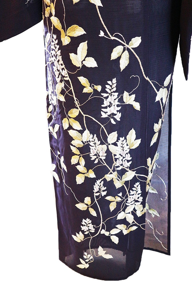 正絹夏訪問着 レンタルフルセット「藤豆刺繍」 | すべての商品