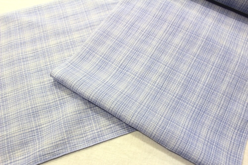 吉新織物謹製 紬 小千谷ちぢみ｢格子｣ | 販売着物商品,夏着物