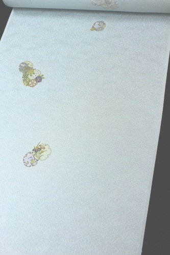 最高級丹後ちりめん小紋「雪輪に花飛び柄」 | 販売着物商品,おしゃれ