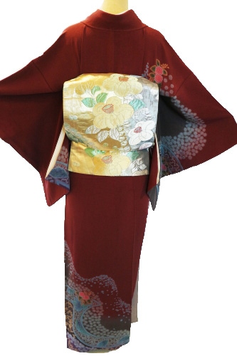 美品　おぼろ染め　金通し　菊蝶　絞り　逸品　振袖　フルセット 振り袖 美品 おぼろ染め 金通し 菊蝶 絞り 逸品 振袖 フルセット 振り袖 正絹訪問