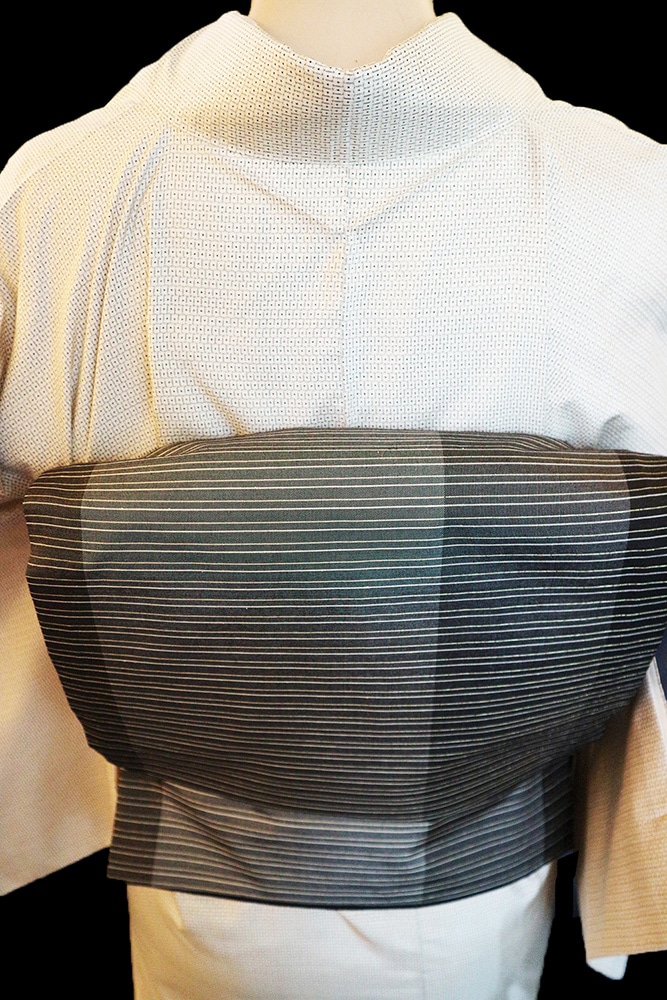 正絹白大島レンタルフルセット「小亀甲」 | レンタル着物,おしゃれ着物