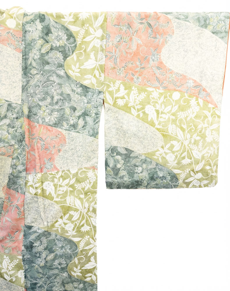 正絹小紋レンタルフルセット「道長に唐花」 | レンタル着物 | きもの