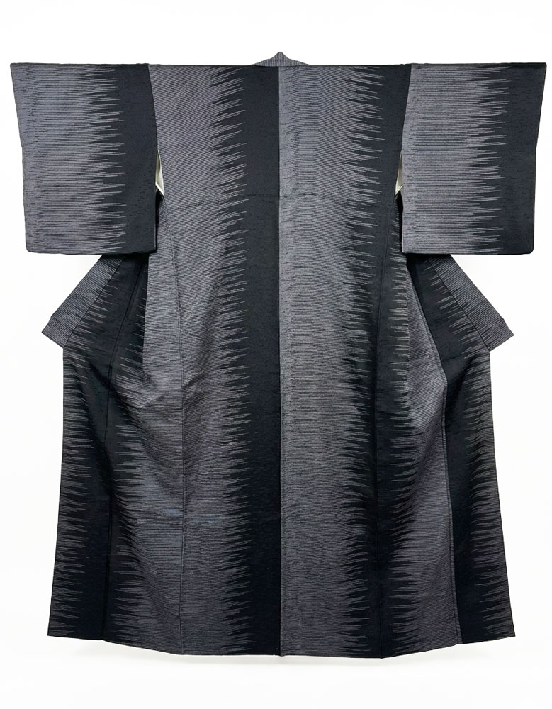 正絹小紋レンタルフルセット「霞横縞」 | レンタル着物 | きものサロン