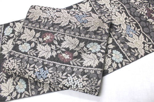 西陣織弥栄織物謹製 九寸名古屋帯「横段唐花」 | 販売着物商品,名古屋