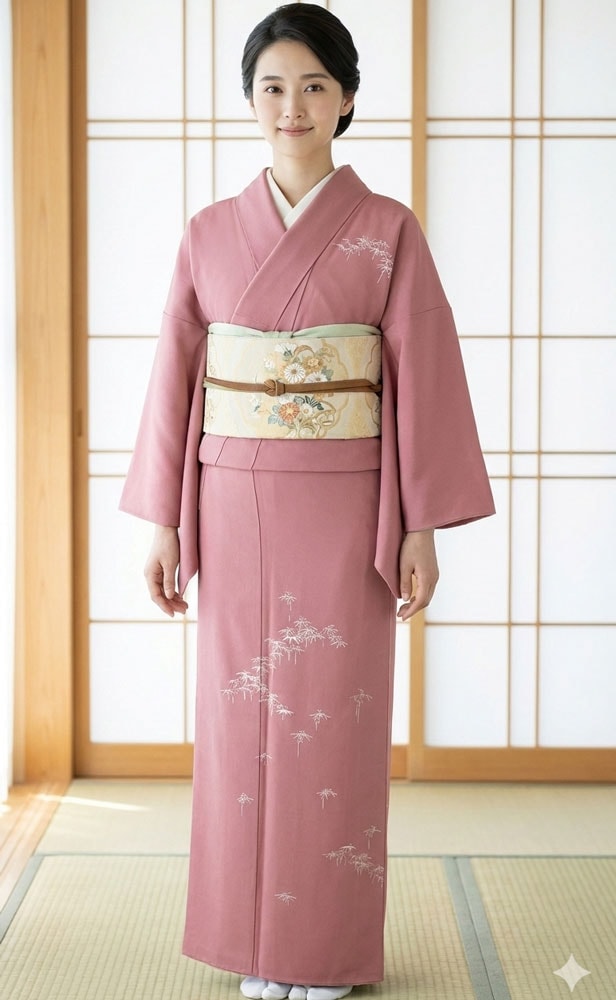 正絹訪問着レンタルフルセット「小笹」 | レンタル着物 | きものサロン