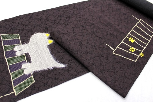 西陣織 織紫苑謹製 八寸名古屋帯「猫」 | 販売着物商品,名古屋帯,八寸