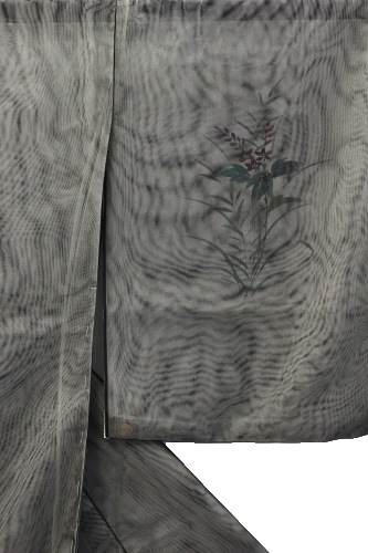 D543 夏着物 日本和裁技術院 訪問着 流水 紗 正絹 極美品 D543 夏着物