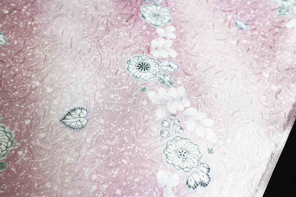 紋紗反物正絹辻ヶ花夏物