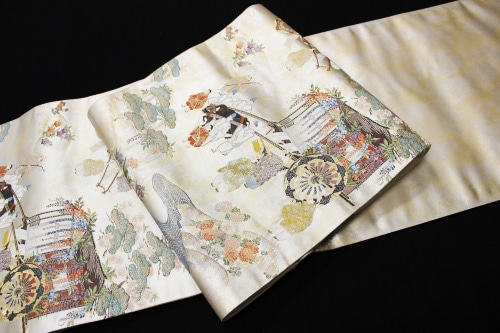 西陣織橋本織物㈲謹製袋帯「金銀箔 葵祭」 | 販売着物商品,袋帯