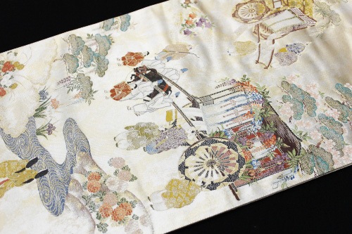 西陣織橋本織物㈲謹製袋帯「金銀箔 葵祭」 | 販売着物商品,袋帯