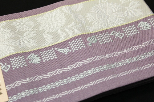 本場筑前博多織小袋帯「唐花と宝尽し献上」 | 販売着物商品,和装小物