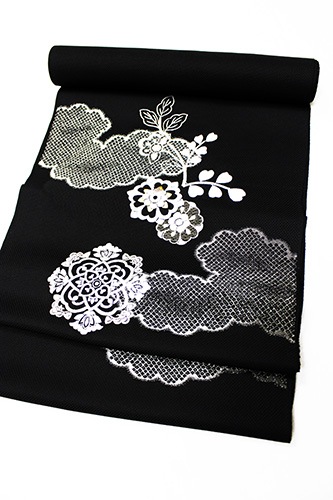 最高級九寸名古屋帯「刺繍 唐花華紋」 | 販売着物商品,名古屋帯,九寸  