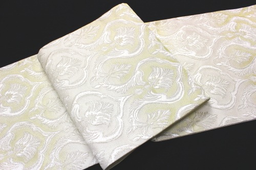 西陣織浅山織物謹製袋帯「真珠箔 横段に幾何学華紋」 | すべての商品