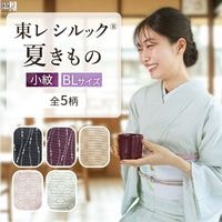 【美品✨】洗える着物 夏物 絽 小紋 鳥の子色 舞蝶 草花模様 トールサイズK3 着物通販枠に、新しく入荷した商品をお知らせします♪