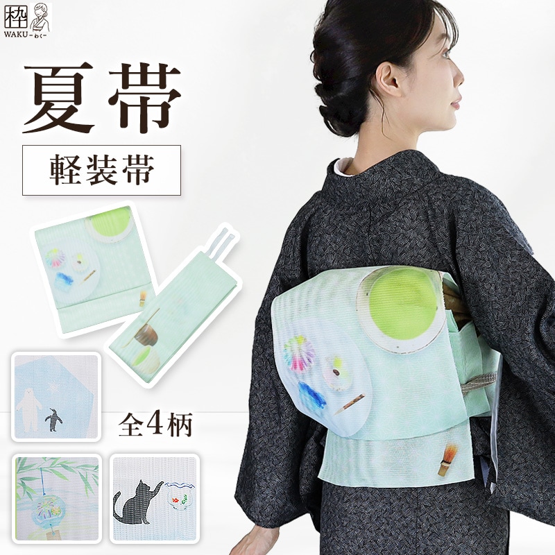 Y3306◇美品 洗える夏着物 薄物 誂えポリ 手縫い仕立て 蝶 小紋