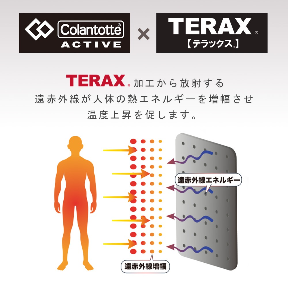 �����ȥå� �����ƥ��� Colantotte ACTIVE ���¥�� ����ʡ� �ȥåץ� Ⱦµ ��� V�ͥå� ����ʡ������ TERAX �ƥ�å��� ���¥�ʥ����� ������������ ������������� �ۥ磻�� �֥�å�