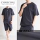 ���¥�� �ѥ���� TERAX �ƥ�å��� �롼�०���� Ⱦµ T����� �ϡ��եѥ�� �岼���å� ������ ��� ���ȥ�å� ���ֳ��� FLOW RELAXING WEAR ��å��� �ߥ˥�åե�