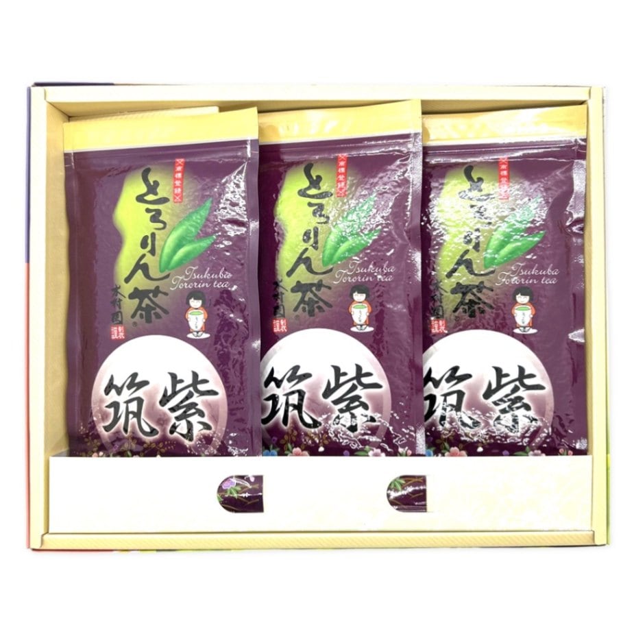 とろりん茶　筑紫100ｇ3本箱詰