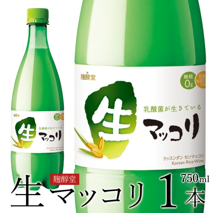 麹醇堂生マッコリ750ml クッスンダン センマッコリ　クール冷蔵便